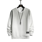 Sweatshirt Mens Patchwork Round Neck
