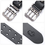 Mens Belt High Quality Bison Leather Belt Men Male Genuine Bison Leather Strap