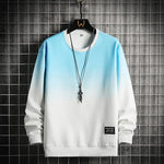 Sweatshirt Mens Patchwork Round Neck