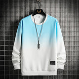 Sweatshirt Mens Patchwork Round Neck