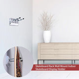 Skateboard Wall Mount Longboard Deck Hanger Display Stand Transparent