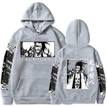 Japanese Anime Bleach Hoodies  Zaraki Kenpachi Graphic