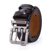 Mens Belt High Quality Bison Leather Belt Men Male Genuine Bison Leather Strap
