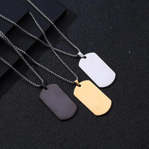 Titanium Military Brand Dog Tag