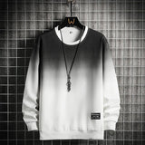 Sweatshirt Mens Patchwork Round Neck