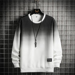 Sweatshirt Mens Patchwork Round Neck