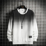Sweatshirt Mens Patchwork Round Neck