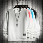 Sweatshirt Mens Patchwork Round Neck