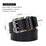 Mens Belt High Quality Bison Leather Belt Men Male Genuine Bison Leather Strap