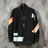 Patchwork Color Sweatshirt Men's