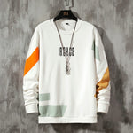 Patchwork Color Sweatshirt Men's